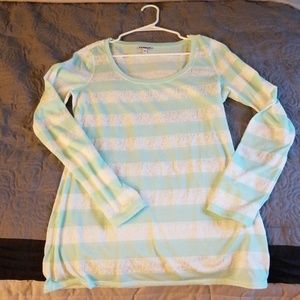 Express thin lacy tunic